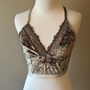 Crushed velvet cami